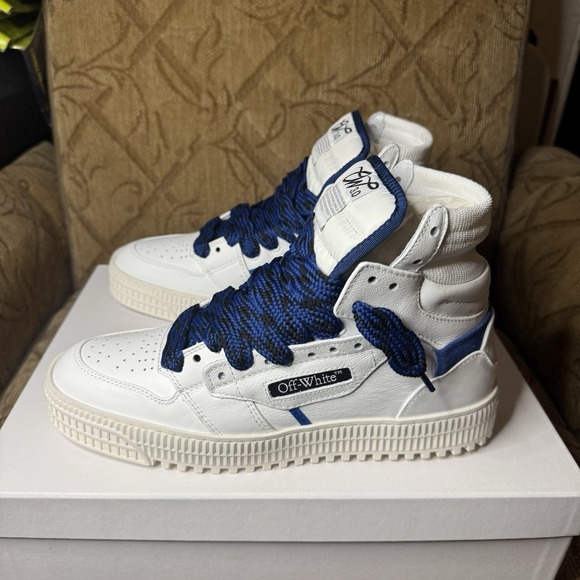 Off-White Men\'s 3.0 Off Court Sneakers White Navy Blue‎ 9 US / 42 EU $850 main image 7